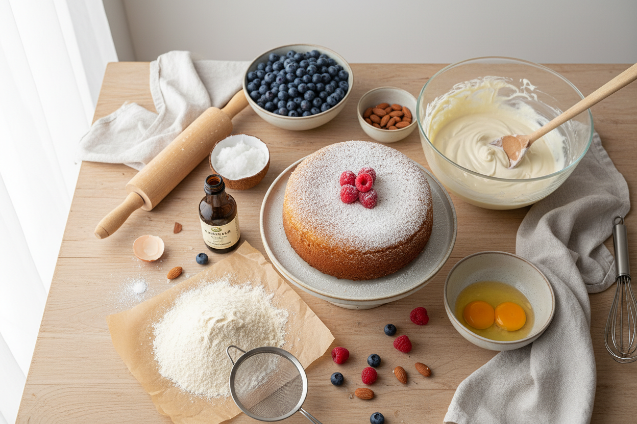 Gluten-Free Cake Making Table